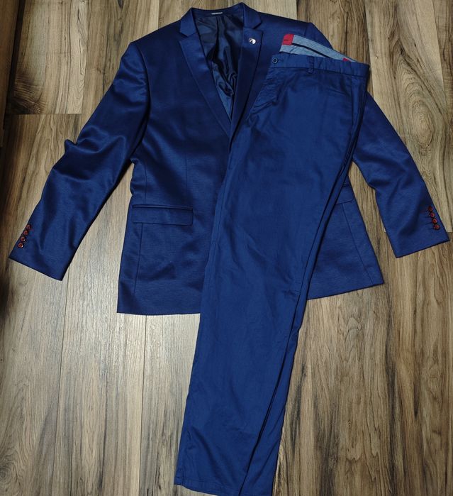 Мъжки костюм TEODOR - син