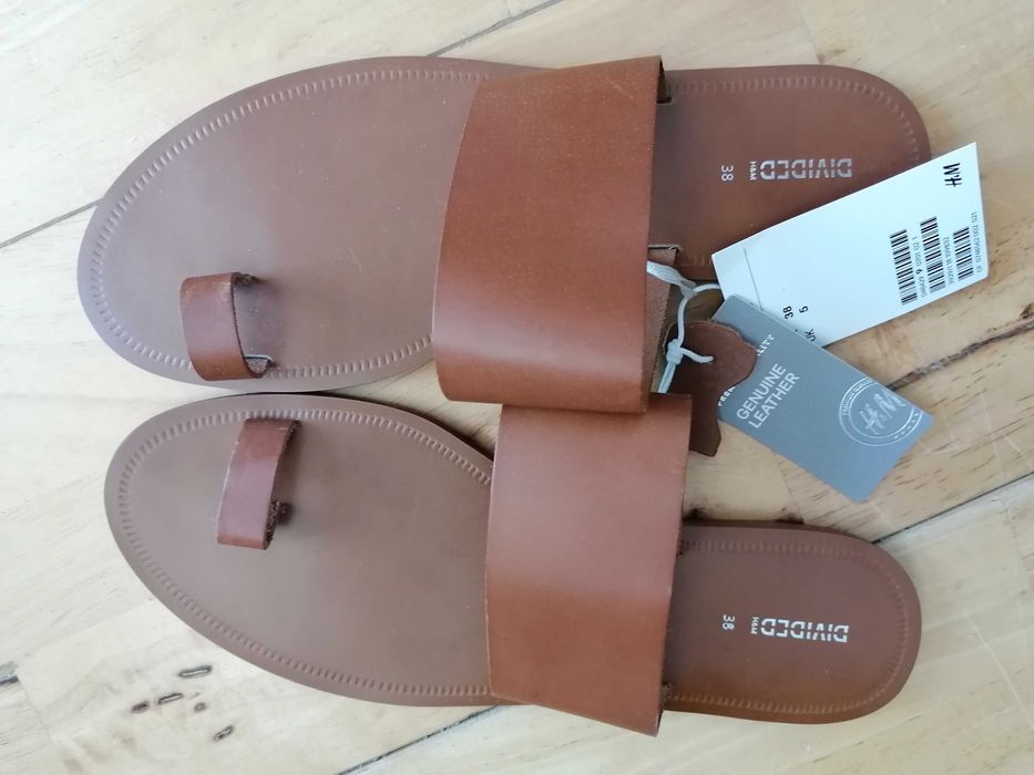 Дамски кожени сандали H&M