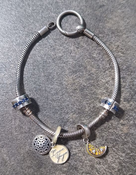 Женский серебряный браслет PANDORA CHARM 925проба