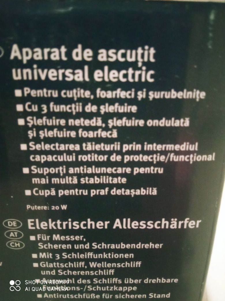 Aparat electric ascuțit universal