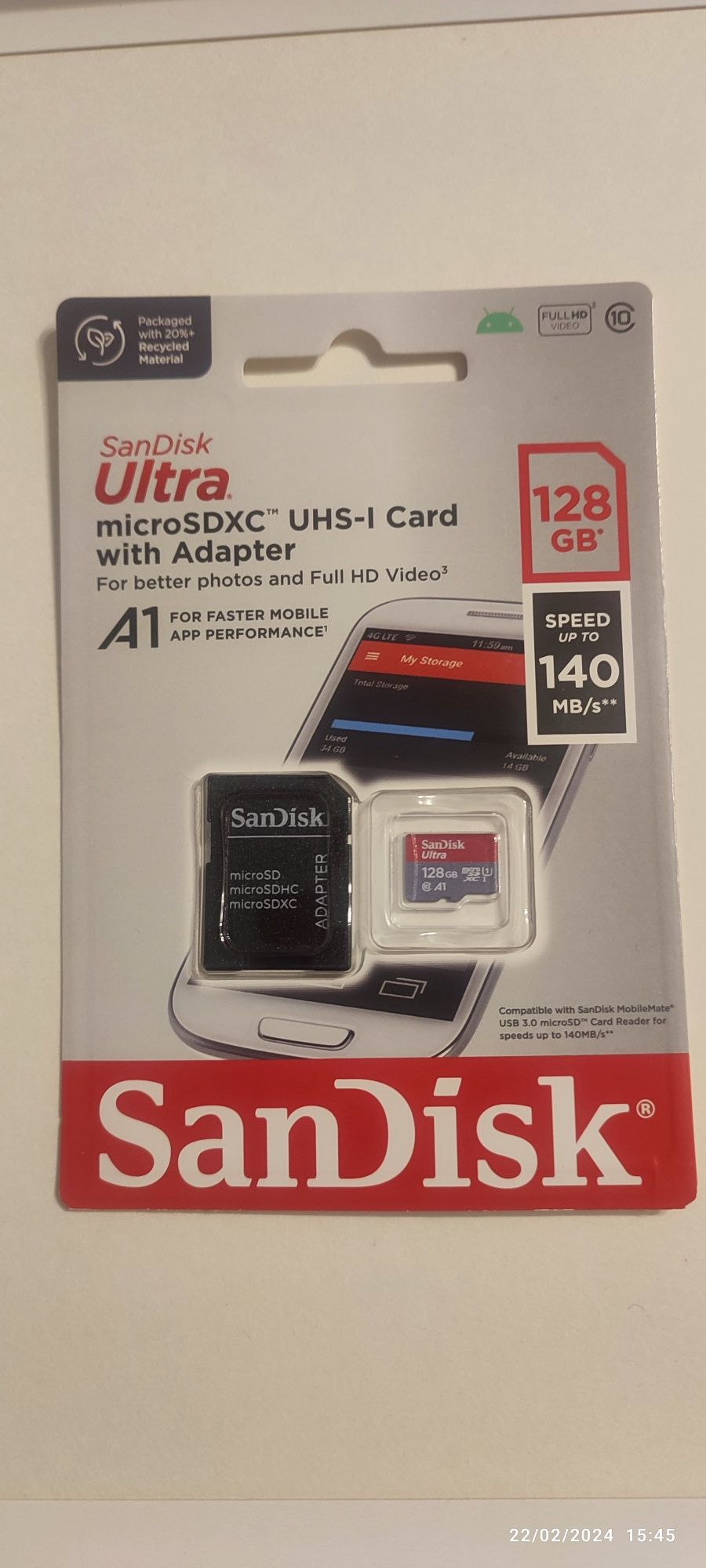 Микро sd  micro SD 128gb Бърза