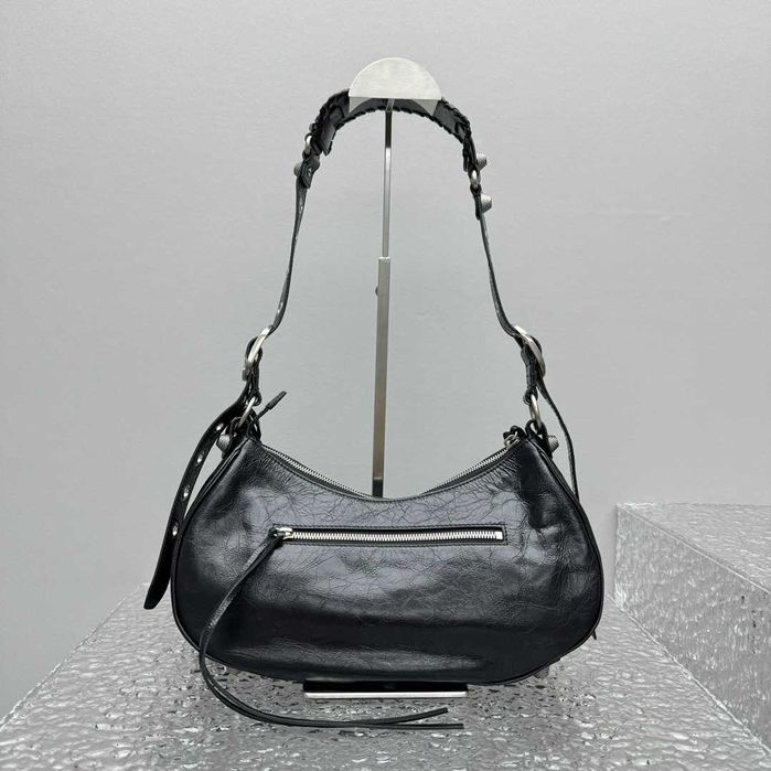 Geanta Balenciaga Le Cagole negru 33cm, Premium
