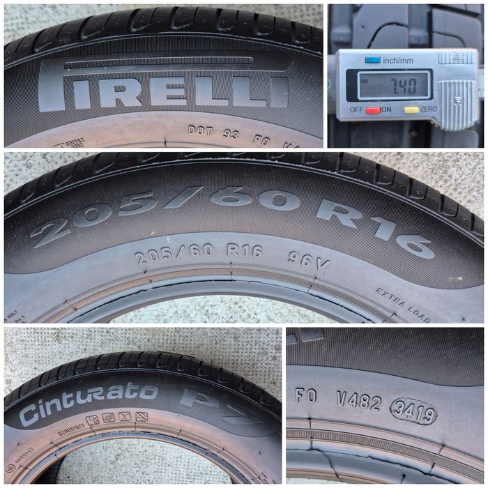 O bucată 205/60 R16 vară - una Pirelli