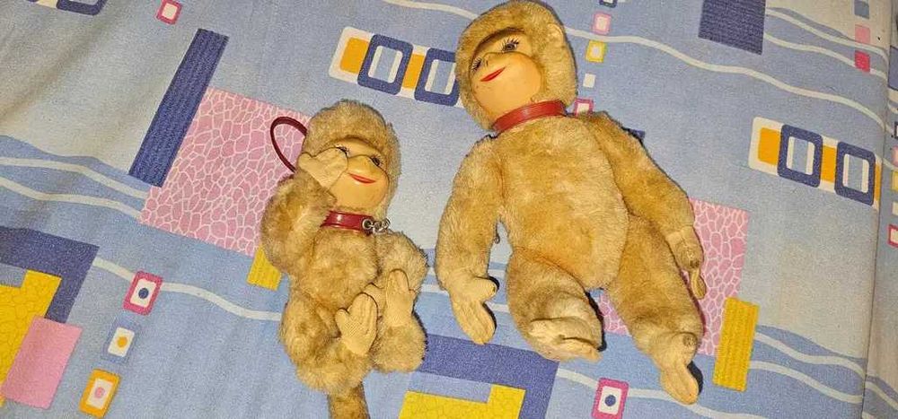 Rare Vintage anii 1960 Schuco Maimuță Blondă Germană Jucărie