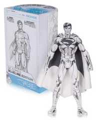 Figurina Superman DC Justice League 18 cm Sketch Version Black White