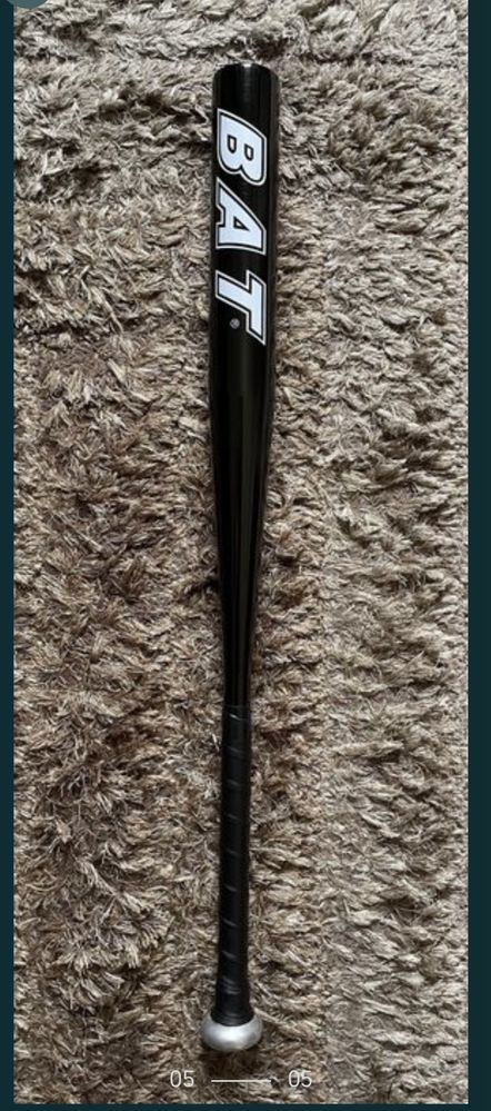 Bata de baseball din aluminiu neagra/black