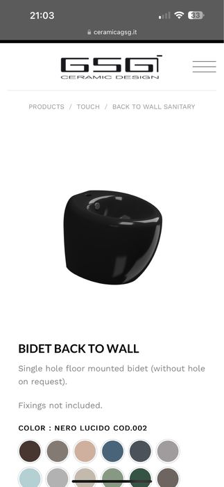 Италианска керамика , мивка, бъде, тоалетна чиния GSG