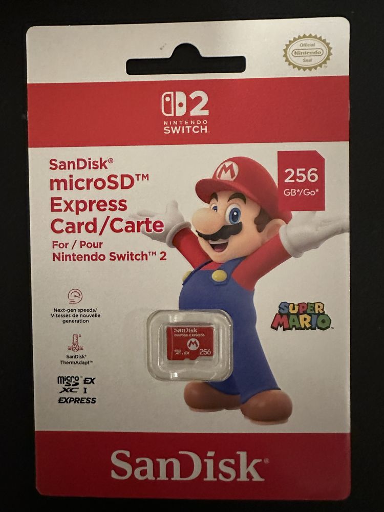 MicroSd для Nintendo switch 2 256gb