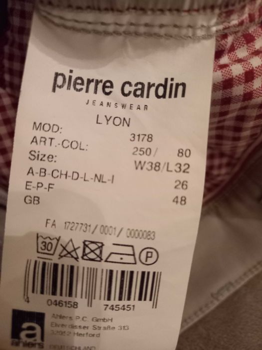 Pantaloni originali Pierre Cardin,  mărimea W38, L32