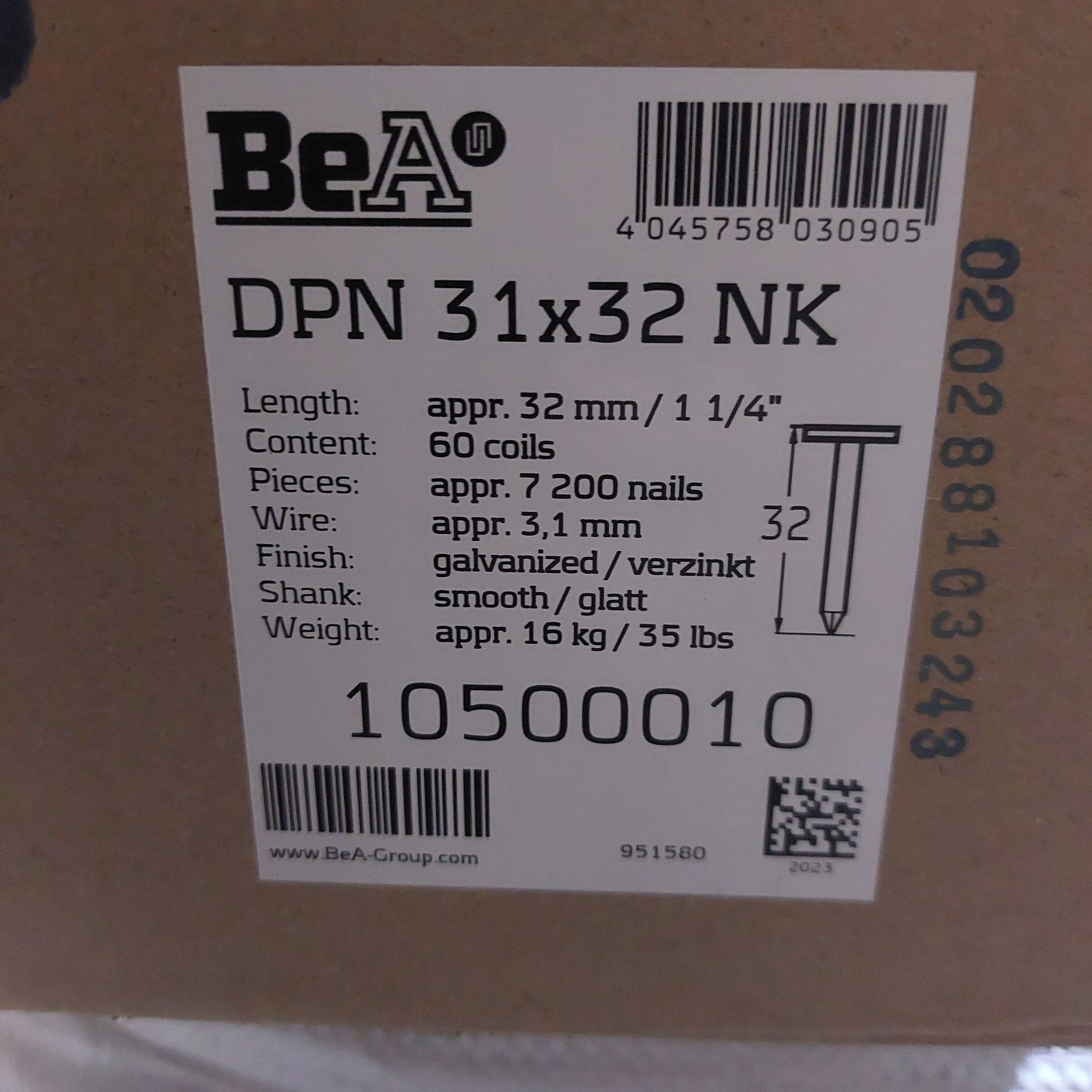 Лентови пирони за битумни керемиди BeA 19мм и 25мм и 32мм