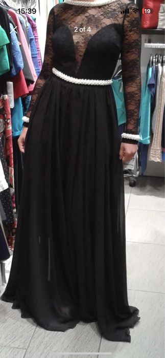 Rochie de seara din voal neagra