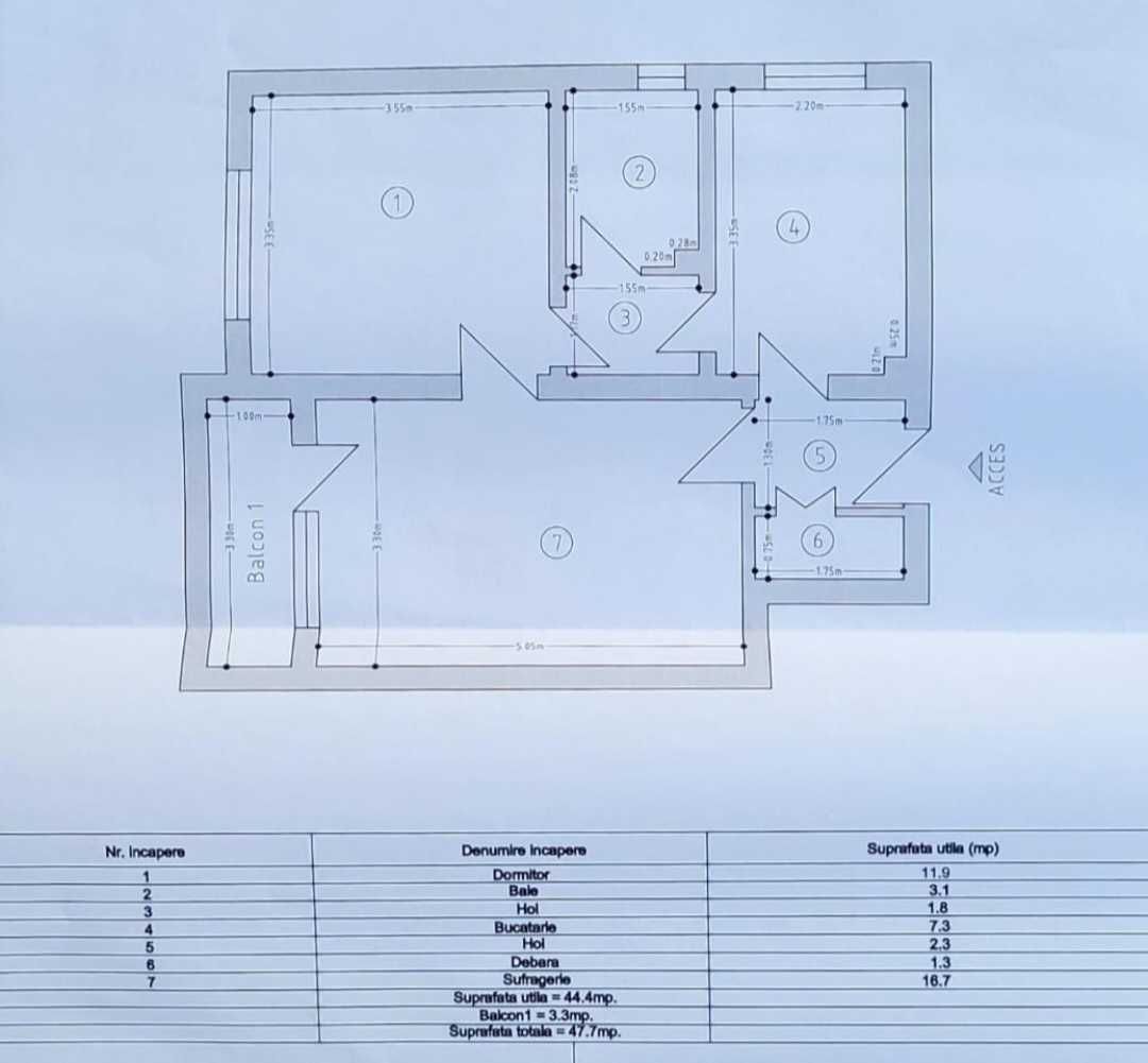 Vand apartament 2 camere