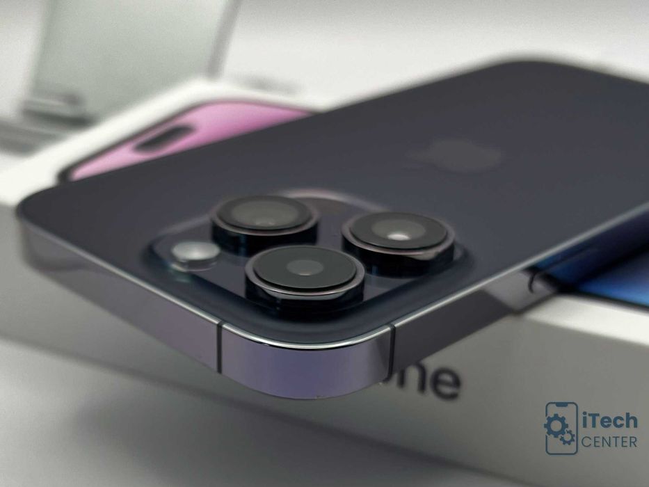 iPhone 14 Pro, 256GB, Purple, 100% батерия, КАТО НОВ, ГАРАНЦИЯ!