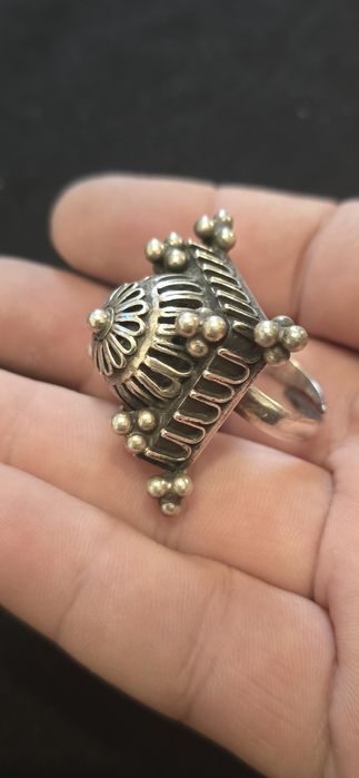 Inel argint masiv reglabil