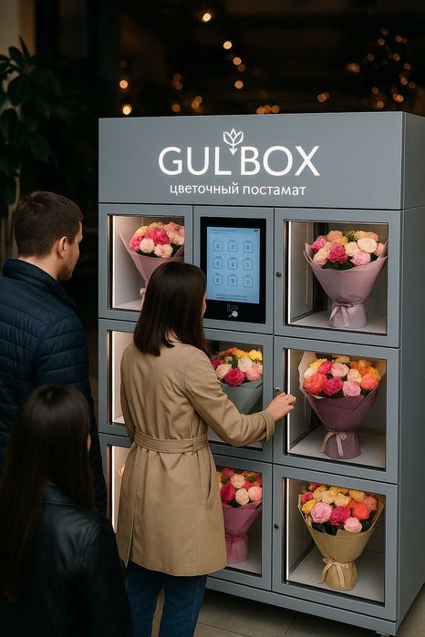 Цветочный Автомат GulBox — Готовый Бизнес с Пассивным Доходом 24/7