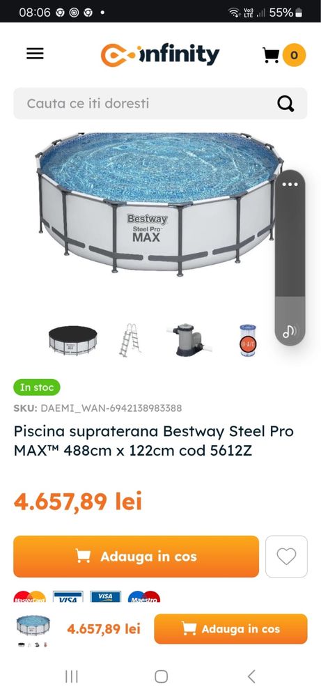 Piscina noua nedesfacuta