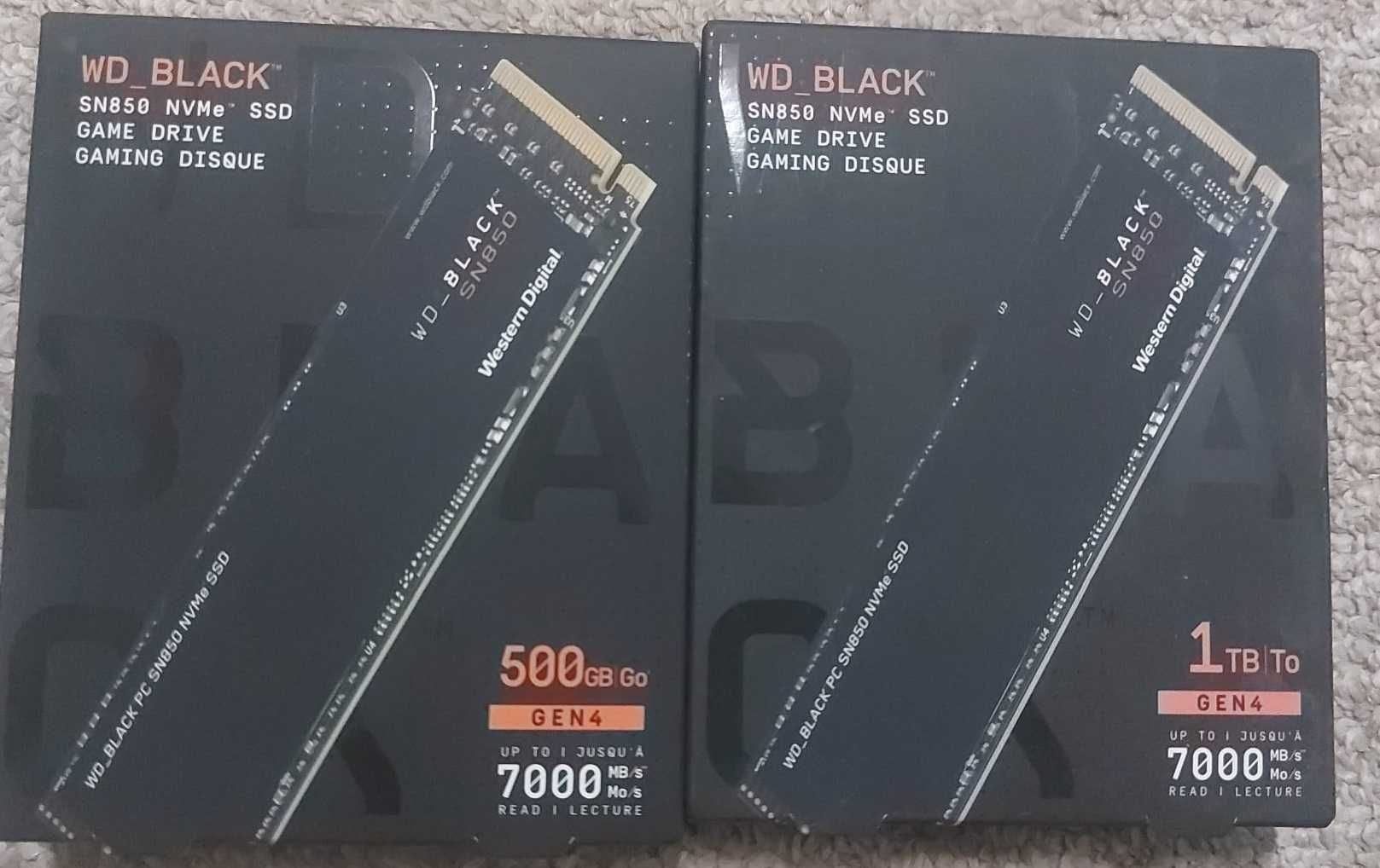 Solid State Drive (SSD) WD Black SN850, 1TB, NVMe, 7000mb , sau 2 tb