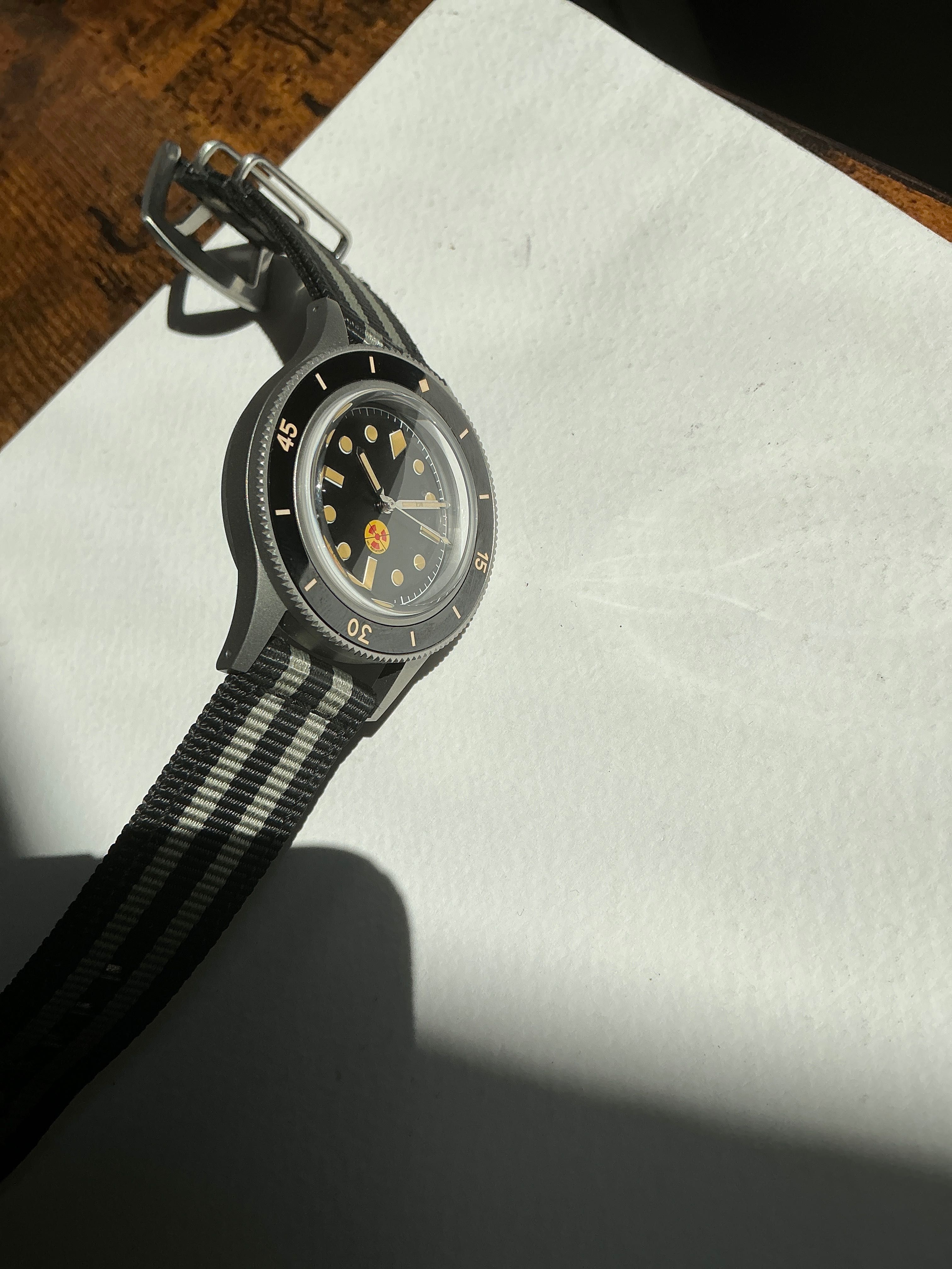 Ceas automatic diver, tip 50 Fathoms heritage, titan