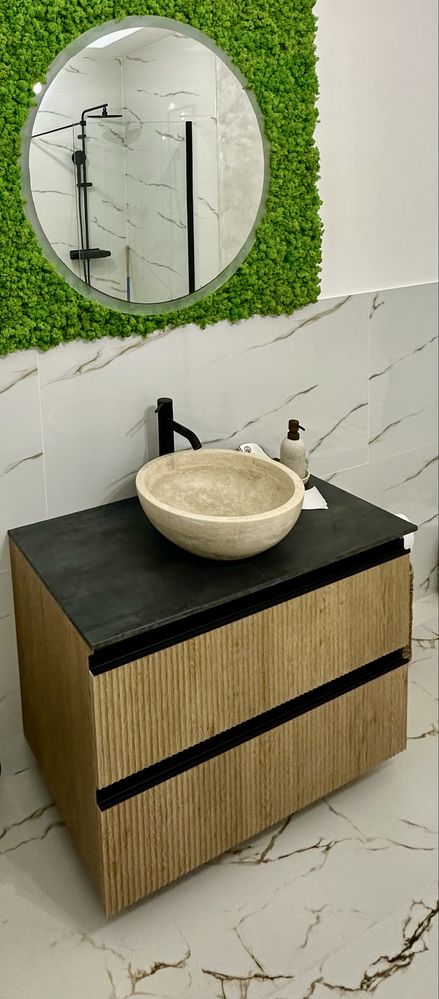 Mobilier baie - baza pentru lavoar cu sertare si blat