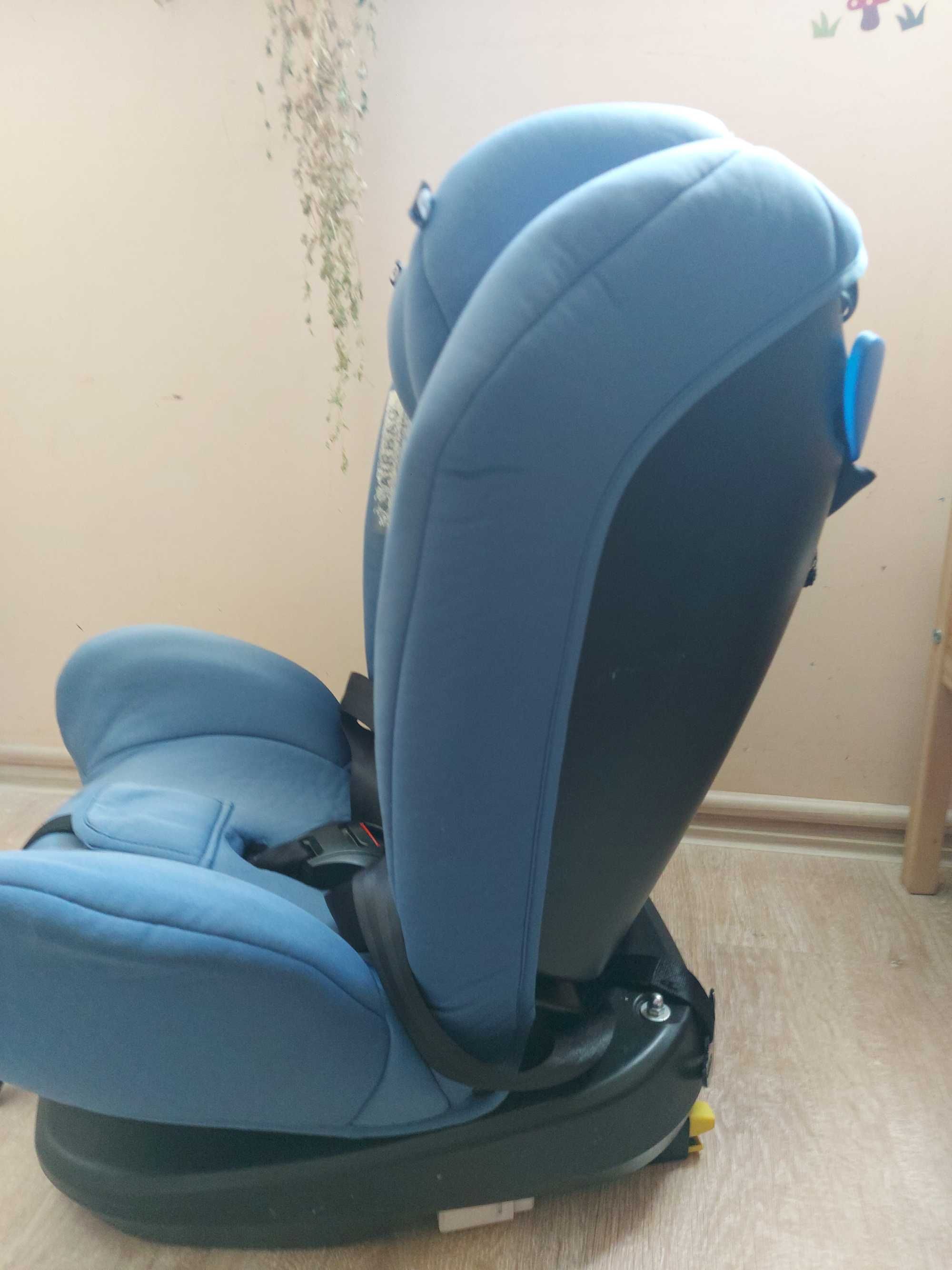 Туити Синьо столче за кола с Isofix, въртящо се на 360 градуса