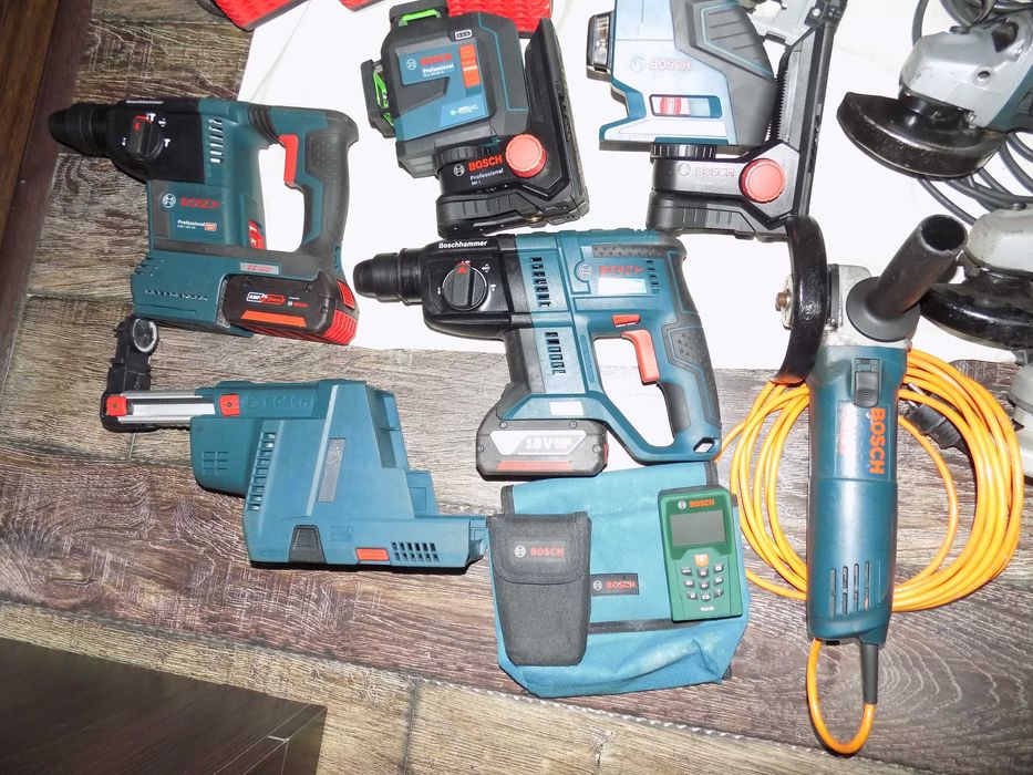 Picamer Bosch GSH 11 E, laser 3 fasciculi GLL 80-33G ,roto GBH 18V -26