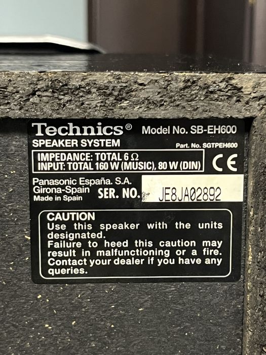 Boxe Technics SB-EH600