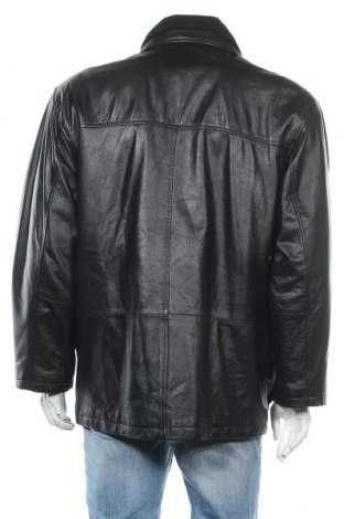 Черно мъжко яке от естествена кожа