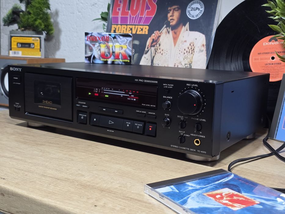 Casetofon deck SONY TC-K570, 3 head, 3 motor, bias, cd direct