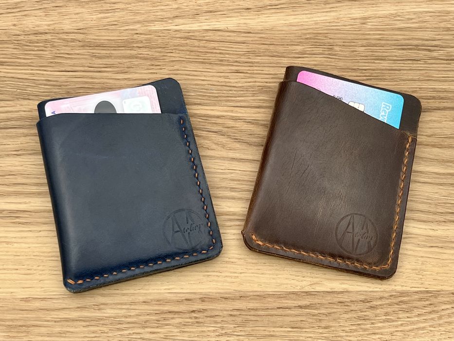 Vand portcard (portofel minimalist) din piele