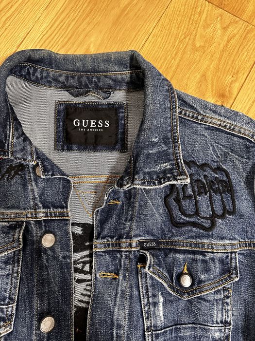 Мъжко дънково яке на маркага Guess