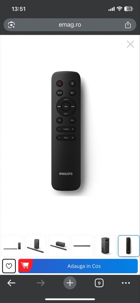 Soundbar philips tab6309/10 320w