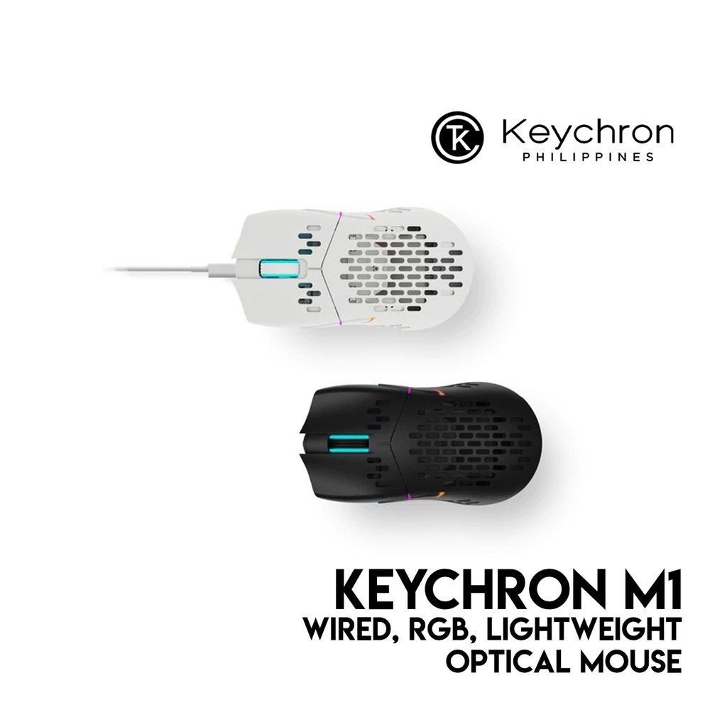 СКИДКА! KEYCHRON M1 для Mac/Windows Проводная мышка/мышь Black/White