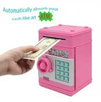 Pusculita jucarie interactiva tip seif, ATM Bank