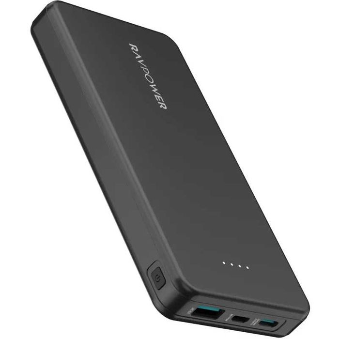 Power Bank 10000mAh 15W 1x USB-A 1x USB-C Neagra baterie externa