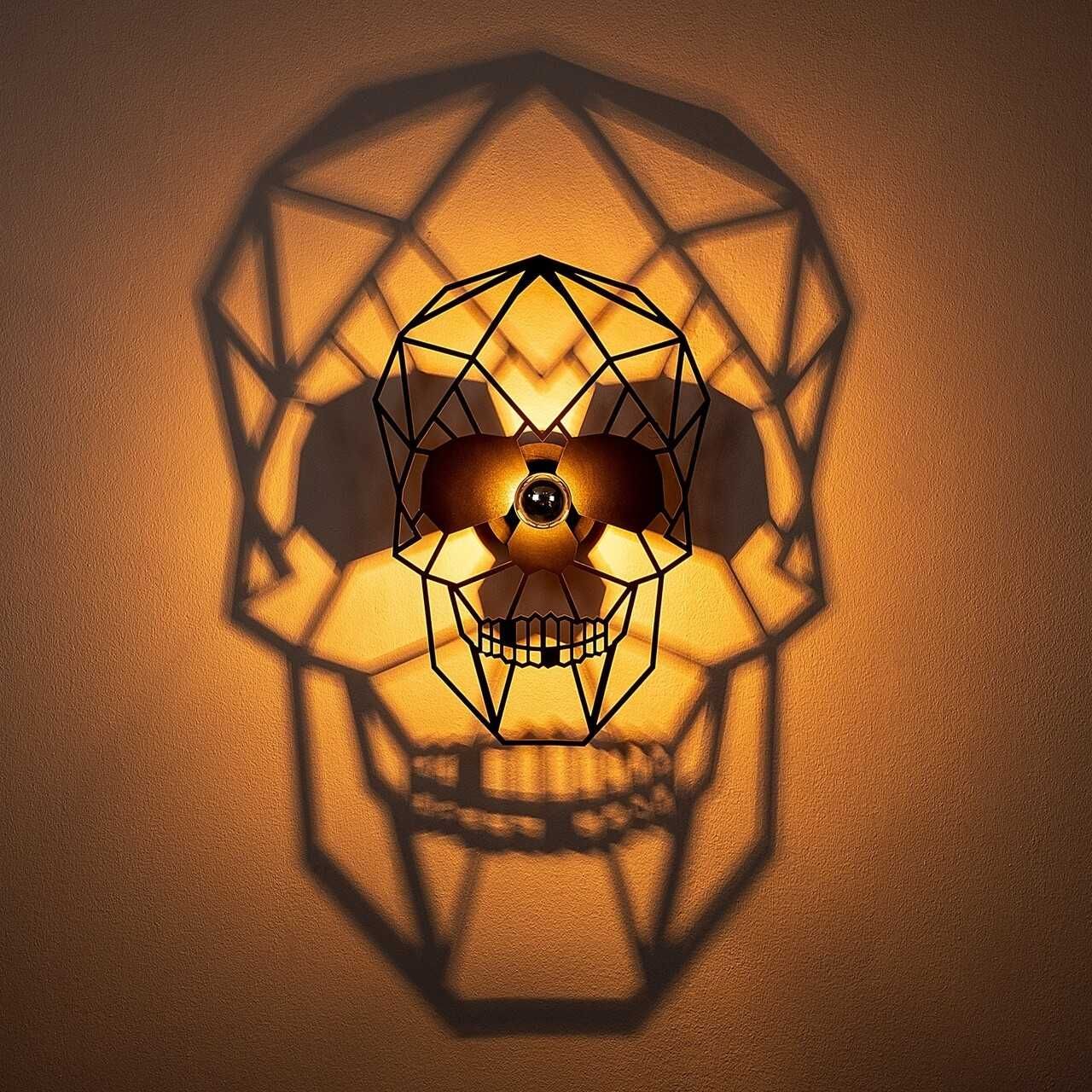 INEDIT,aplică,3D,geometric,proiectează umbra mărită-CRANIU,LUP,LEU