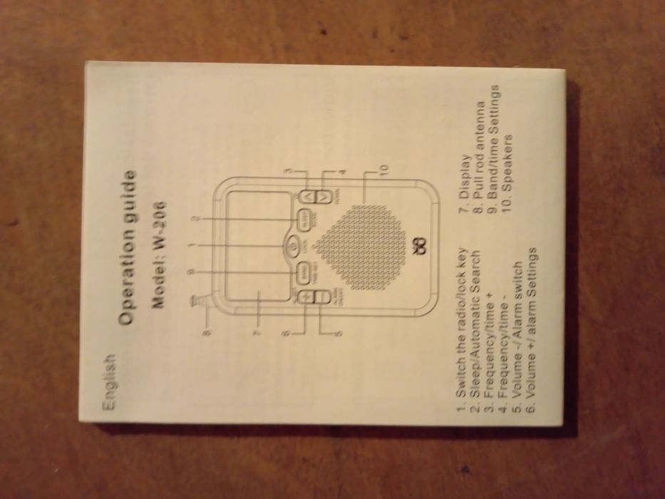 Портативно - джобно радио Wodeke W-206