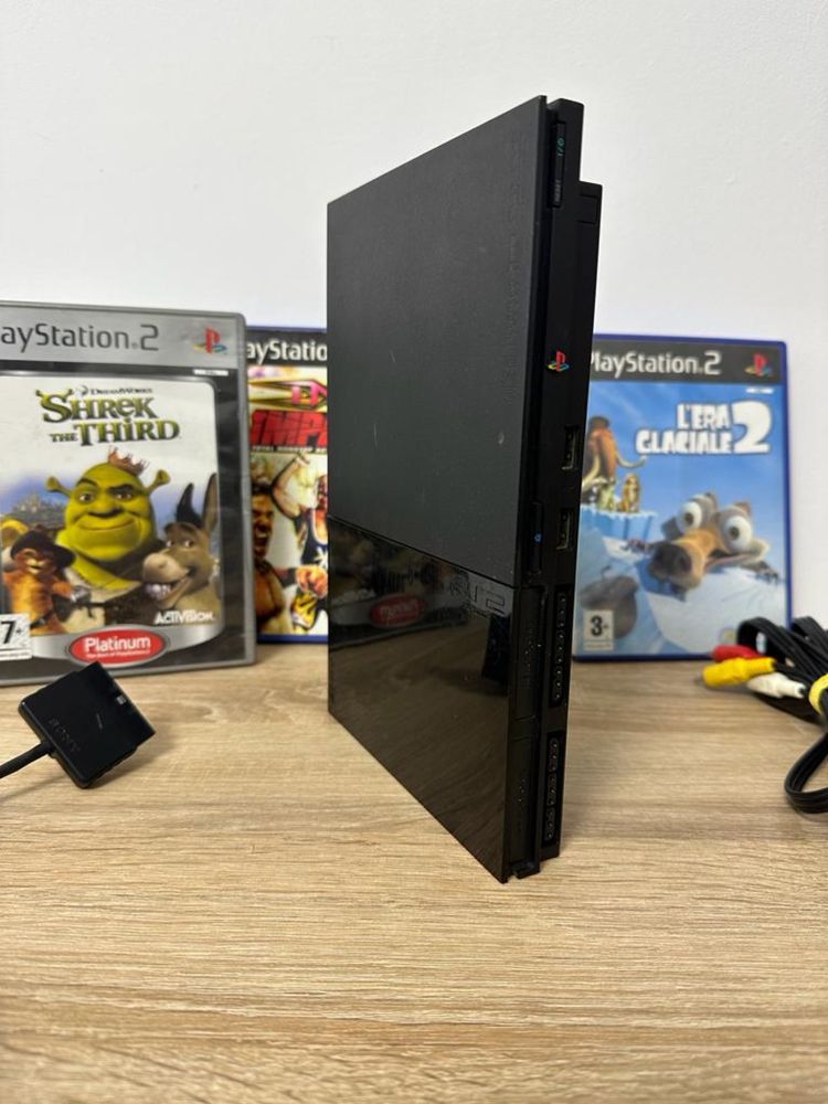 PlayStation ps2 slim scph-90004 + controller și jocuri