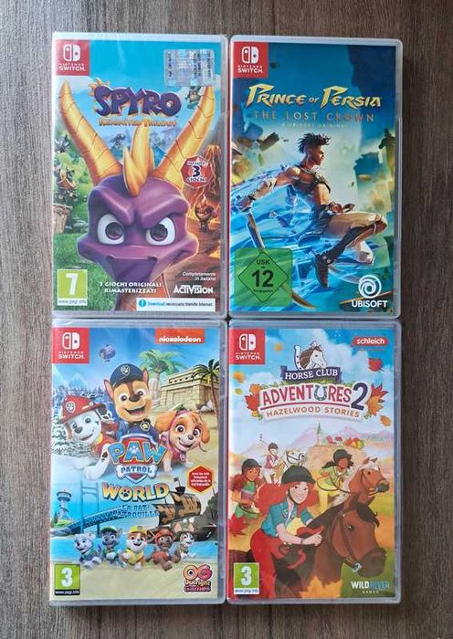 Lot 4 jocuri Nintendo Switch noi