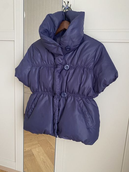 Jacheta tip vesta din puf de gasca, mov, dama, marimea S
