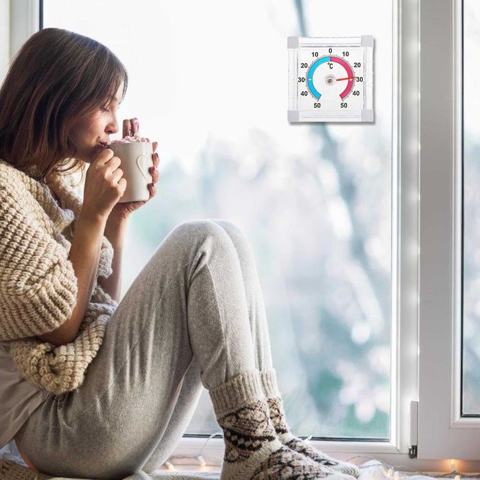 Termometru exterior analog pentru fereastra autoadeziv rezisten la apa