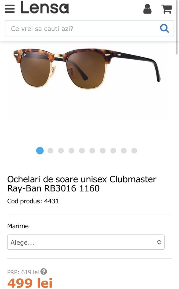 Ochelari Ray-Ban Clubmaster
