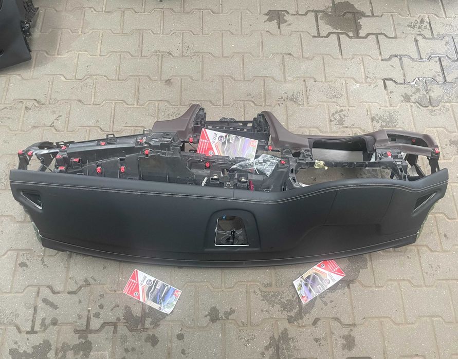BMW X5 X6 F15 F16 plansa de bord piele nappa doua culori - kit airbag