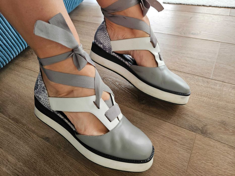 Pantofi Il Passo,sneakers rosii, ghetedin piele cu perforati