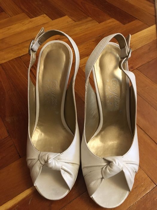 Sandale mireasa cu toc inalt