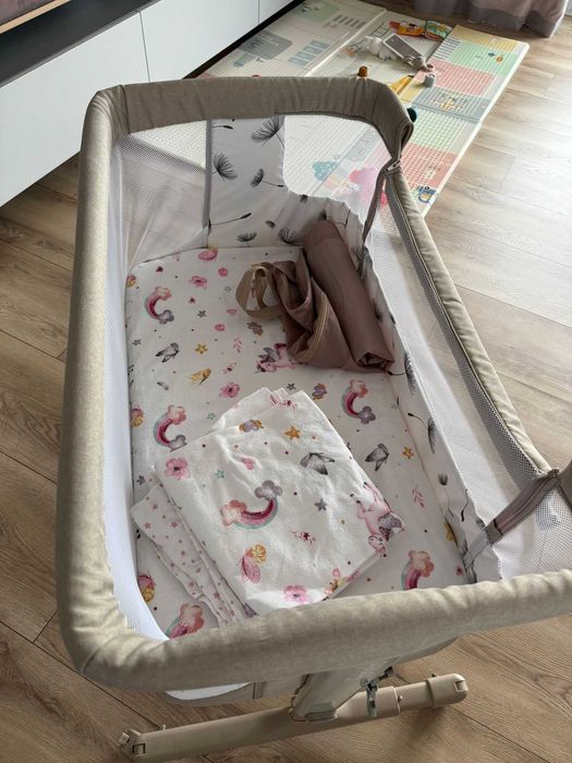 Patut pentru copii Lionelo Aurora, co-sleeper, 3 in 1, 0 - 9 kg, Beige