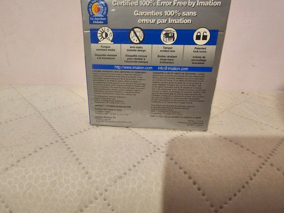 Cutie sigilată 10 dischete floppy Imation