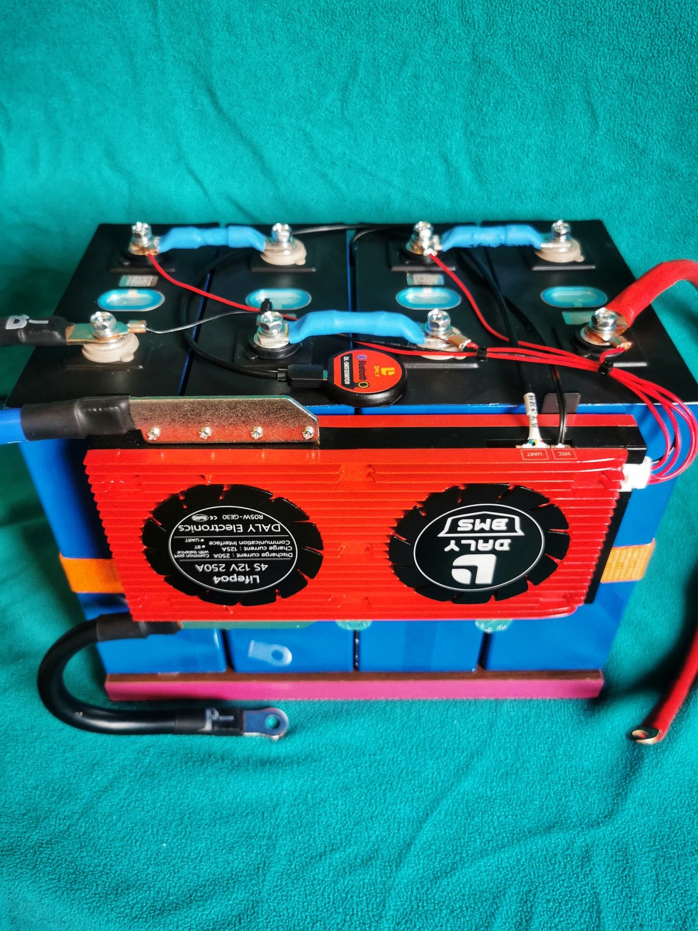 Промо ГОТОВ 12v 320ач lifepo4 Акумулатор  250A BMS Bluetoth Wifi тягов