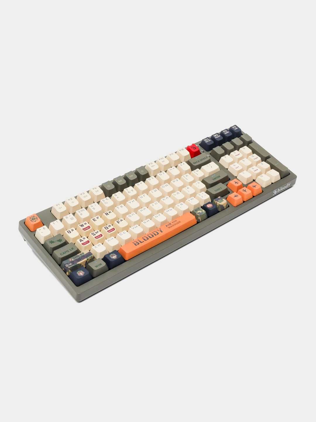Механическая игровая клавиатура Bloody S98 (AVIATOR) RED SWITCH