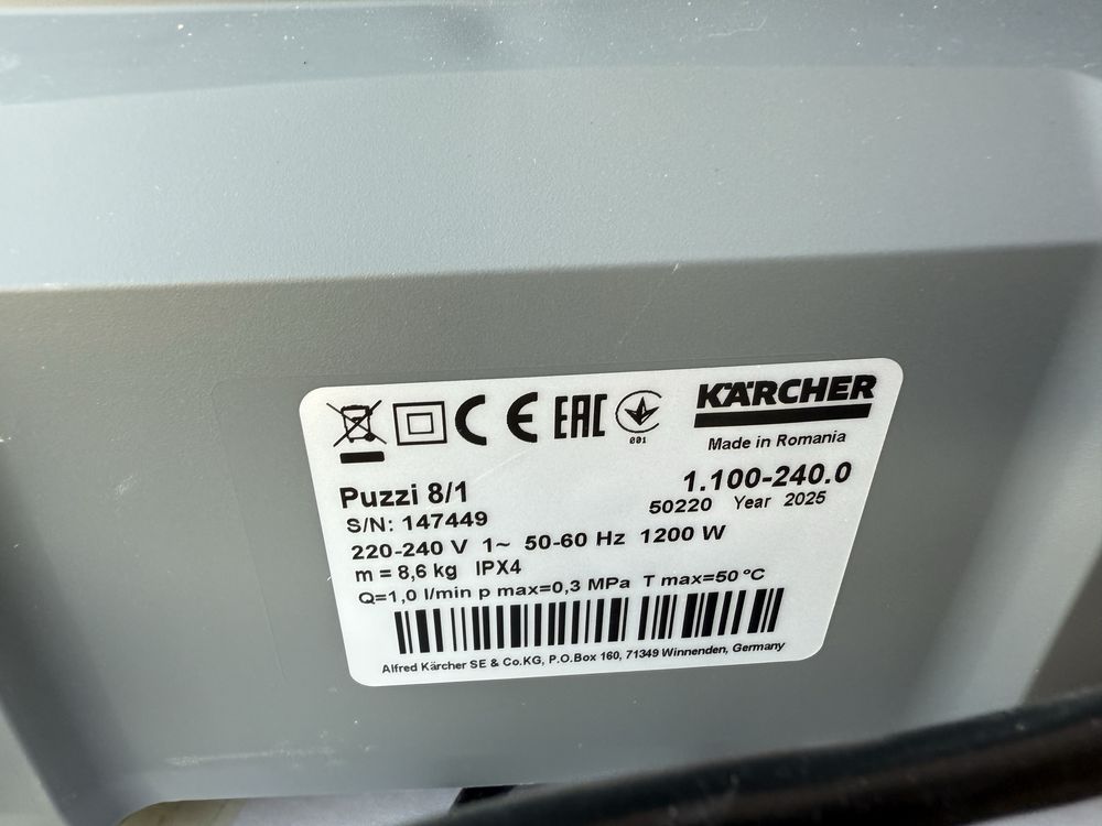 * Karcher Puzzi 8.1 профессиональный пылесос для химчистки новый