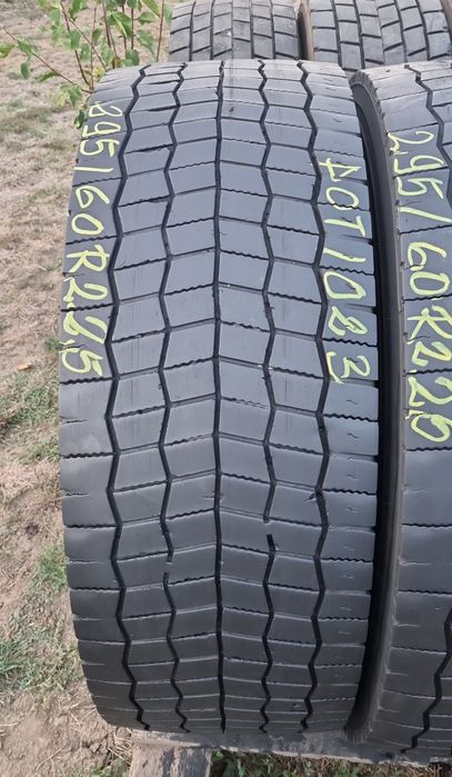 4 Anvelope Hankook (Tractiune) 295/60 R22.5 Impecabile DOT1023